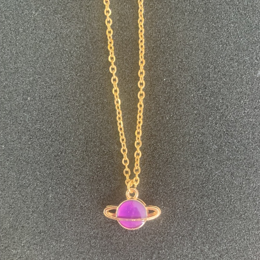 Purple Planet Necklace